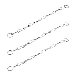 Toilet Handle Chain Stainless Steel Toilet Flapper Lift Chain Replacement Fits Most Toilet Flappers 3pcs