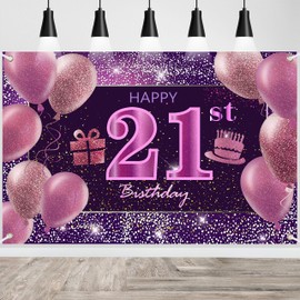 IMISI Happy Birthday Banner & Backdrop Decorations for a Party