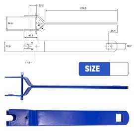 ZUDKSUY Wire Tensioner Electric Fence Strainer Handle in-line Strainer Handle Fence Tightener Wire Tightener Wrench Tightener Tool（Blue）