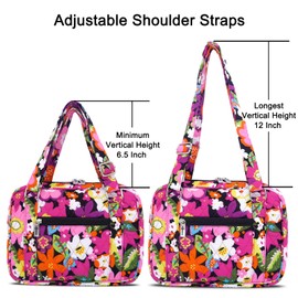 Lost Deer Bible Cover for Women with Adjustable Straps, Extra Large Study Bible Carrying Case Bag with Zip Pocket, 11.3x8.3x2.7 Inches