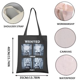 VAMSII Cartoon Characters Lover Gift Comedy Anime Movies Series Gift Rat Reusable Grocery Bag (WANTED tote)