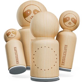 Dotted Circle Outline Rubber Stamp for Stamping Crafting Planners - 1 Inch Medium