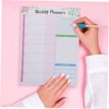 GRIRIW 2Pcs Weekly Planner Notepad Tear Off Memo Pad for