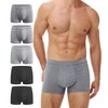 Battewa Cotton Incontinence Underwear for Men Front Absorbent Protective Boxer