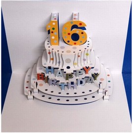 Forever Cards Pop Up Birthday Card 16th Birthday