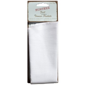 Nortexx Full Length Sew in Cotton Repair Pocket, White