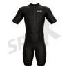 (X-Large, Black/Black) - Sparx Men's Competitor Triathlon Race Suit Short