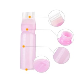 LALAFINA Squeeze Applicator Bottles Hair Dyeing Bottle Applicator Hair Salon Tool Kit Squeeze Bottle with Comb Hair Dye Bottle Comb Hair Dye Mixing Bowl Bottle Hair Dye Ear Caps Hair Roots