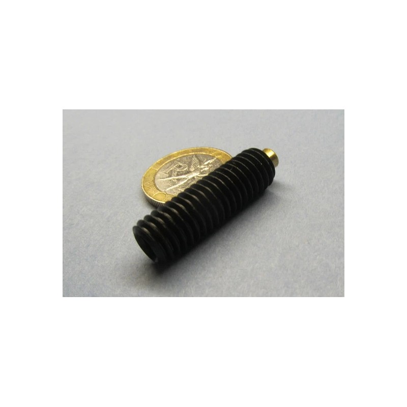 Kmac Alloy Steel Set Screws, Brass Tip, 3/8-16 x 1