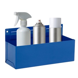 Rechabite Magnetic Aerosol Spray Can Holder, Magnet Toolbox Bottle Holder, Tool Box Storage Rack for Garage and Home, Craft Workspace, Mechanic Paint Bottle Can Organizer, Blue, 3"x8.3"