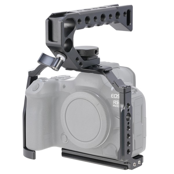FocusFoto Camera Cage with Top Handle Grip Kit for Canon