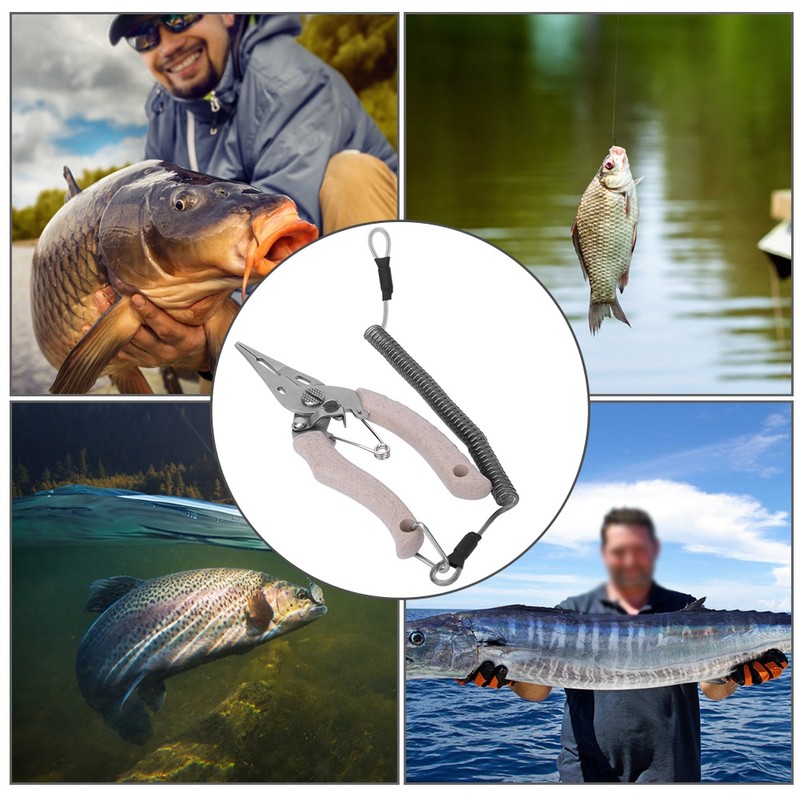 Multi Functional Stainless Steel Fishing Lure Pliers Scissors Fishing Control