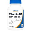 Nutricost Vitamin D3 5,000 IU (125mcg), 240 Softgels - Non-GMO