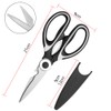 Professional Multipurpose Kitchen Scissors, Sharp Stainless Steel Kitchen Scissors with