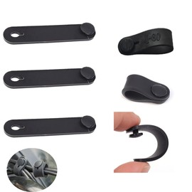 YehVeh 6 Pack Brake Line Ties Rubber Soft Bandage Strap Protector Wire Cable Cord Organizer for Motorcycle Bicycle Frame Protection Tubing Throttle Clutch Car Bike 55mm + 80 mm