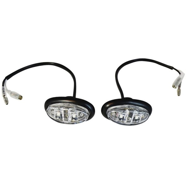 Alchemy Parts Universal LED Motorbike Indicators - Stylish Clear Lens