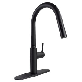Phoenix PF231765 Premium Slimline Single Handle Pull Down Kitchen Faucet - Black