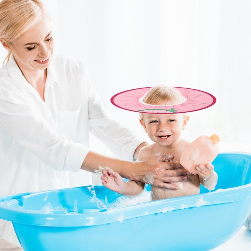 1 Piece Shampoo Cap and 1 Piece Waterproof Cap, Children's