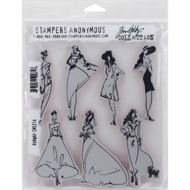 Tim Holtz Cling Stamps 7"X8.5", Runway