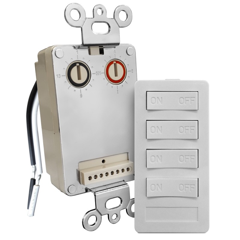 X10 PRO 4-Button Keypad Plus Transmitter Base Kit (XPT4-W-NS)