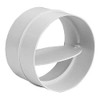 NESVENT Connector with Backdraught Shutter 100mm - 4 inch Non-Return