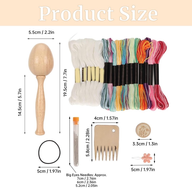 Tyenaza Darning Egg, Sock Plug Set for Socks with Large