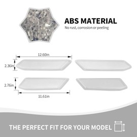 RAZPOY for Bronco Door Inner Handle Panel Cover Compatible with 2021-2023 Ford Bronco Interior Accessories 4-Door, White