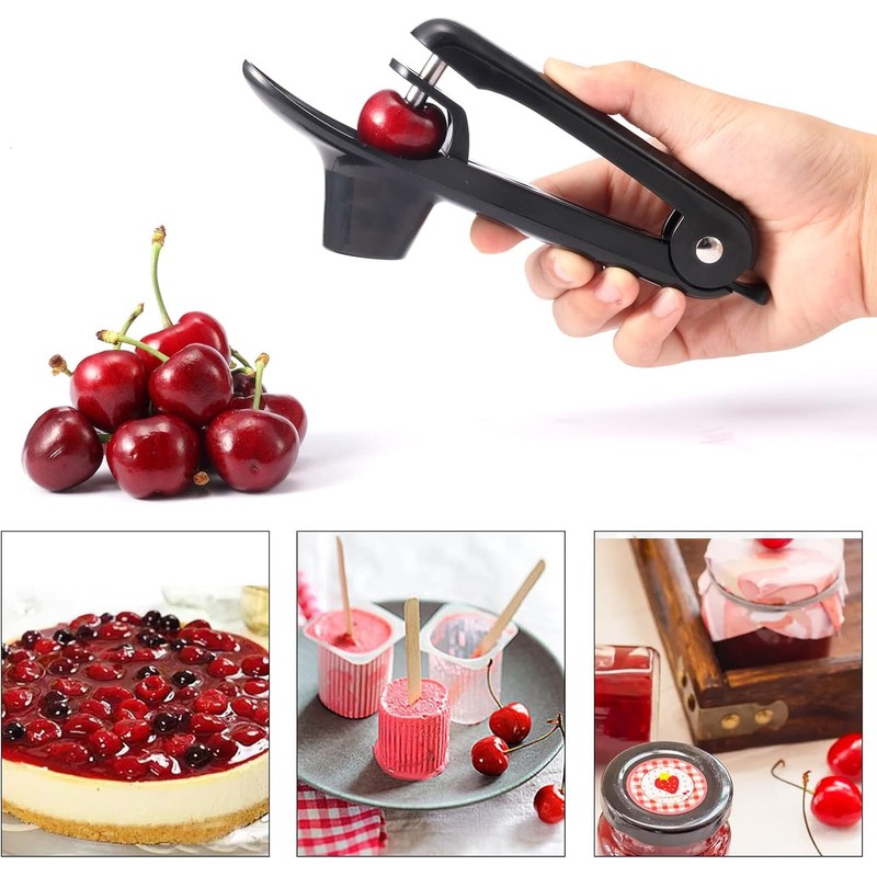 Cherry Pitter Tool, Olive Pitter, Cherry Stoner Remover with Stainless