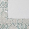 Zenna Home Linen Damask Window Curtain, 40 x 84, Blue