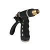 Seachoice Brass Hose Nozzle w/ Adjustable Locking Spray Lever, Black,