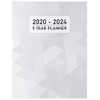 FIVE YEAR PLANNER: 2020-2024 Weekly Monthly Calendar I Geometric Grayscale
