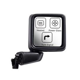 Passenger Right Side Mirror Power Heated Turn Signal Light Replacement for 2018-2021 Jeep Wrangler JL 2020-2021 Gladiator CH1320450 68281891AE (CH1321450 68281890AE)