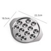 Angoily Pack of 2 Stainless Steel Snail Plates Flat 12