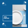 CafeTEq Bagasse Heavy-Duty White Round Plates Super Rigid Disposable Eco