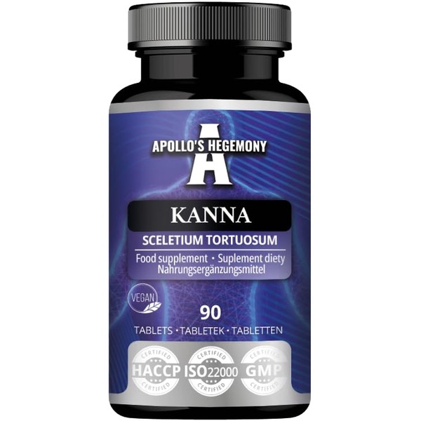 APOLLO'S HEGEMONY Kanna 50mg, Extract 10:1 Standardized to 2% of