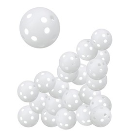 Pierced Balls, Baseball, Batting, Training Balls, Toss Batting, Teebatting Practice (White, Pack of 20)