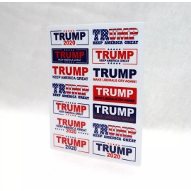 Real Sticky Trump 2020 R/C 1/10th Scale Bumper Sticker Decal Body Crawler Sheet 1:10 RC