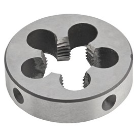 Aceteel 1/4"-28 Tap and Die Set, 1/4 x 28 Left Hand HSS Machine Thread Tap and 1/4 x 28 Alloy Tool Steel Round Die