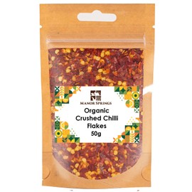 Organic Crushed Chilli Flakes 50g by Manor Springs Organic