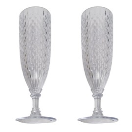 VX AE-180 Plastic Hardened Champagne Glass