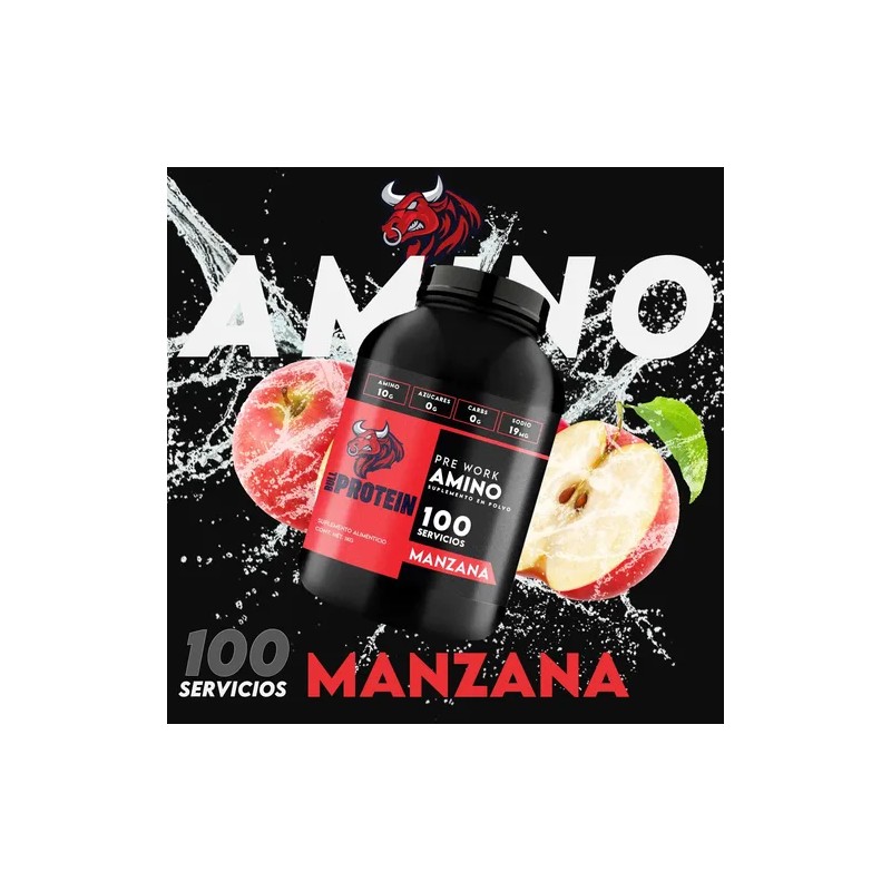 Aminoácidos En Polvo Bull Protein 1kg 200servicios Sabores