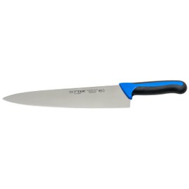 Sof-Tek, 10" Cook's Knife, Soft Grip Handle,Silver/Black/Blue