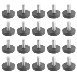 YYFIVEHAN 20 Piece Screw in Furniture Table and Chair Sliding Leveling Foot Adjuster (M6), Adjustable Table and Chair Suitable for Tables, Chairs, stools, Furniture Legs, cabinets（M6*20 * 20）