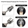 Saipe 2pcs Pipe Threading Tool with Extension, Integrated Internal &