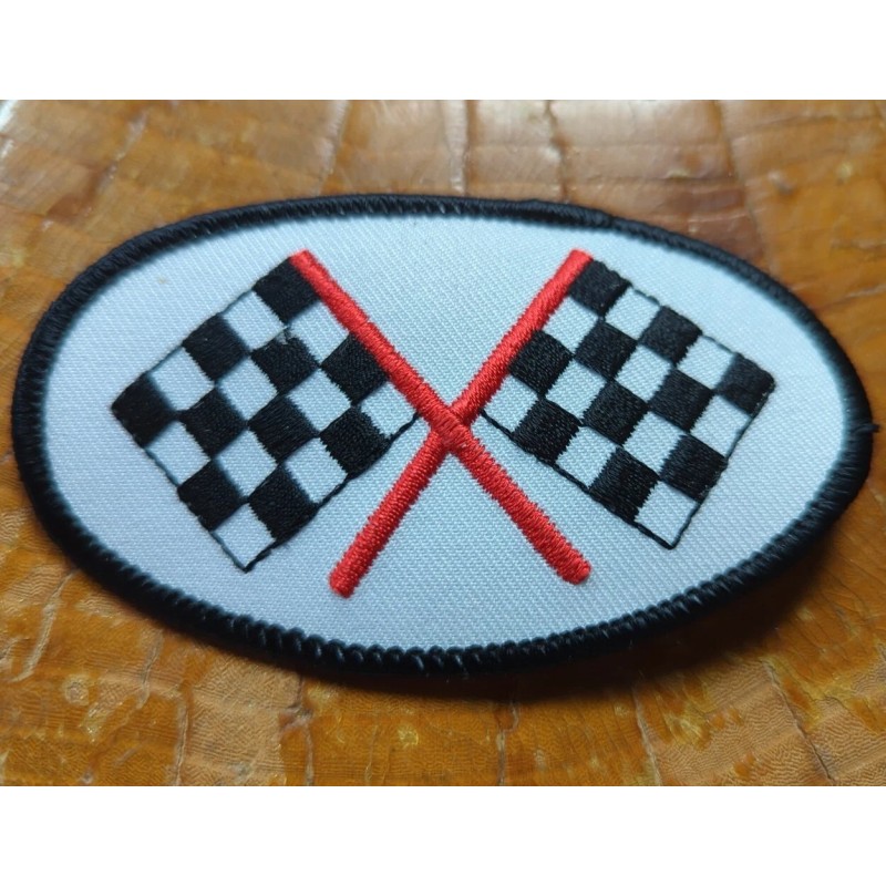 PICK 1! Checkered FLAGS patch - Embroidered winner iron on
