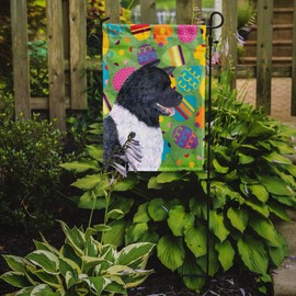Caroline's Treasures SS4866GF Akita Easter Eggtravaganza Garden Flag Mailbox Flag Decorative Yard Flag Banner Outside Patio Artwork Yard Flower Beds, Garden Size, Multicolor