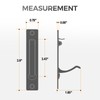 JOY DECOR Black Pocket Door Hardware Set, 2 Pcs 4.72