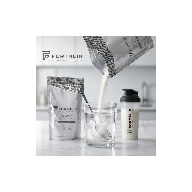 Colágeno Hidrolizado Fortalia Suplemento 100% Puro S/ Gluten