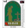 Poppy Car Window Sticker Lest We Forget 11. 11. 11"