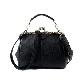 LUI SUI Women's Handbags Women's Top Handle Bags PU Leather Stylish Tote Shoulder Bags Purse, black, Classic, elegant